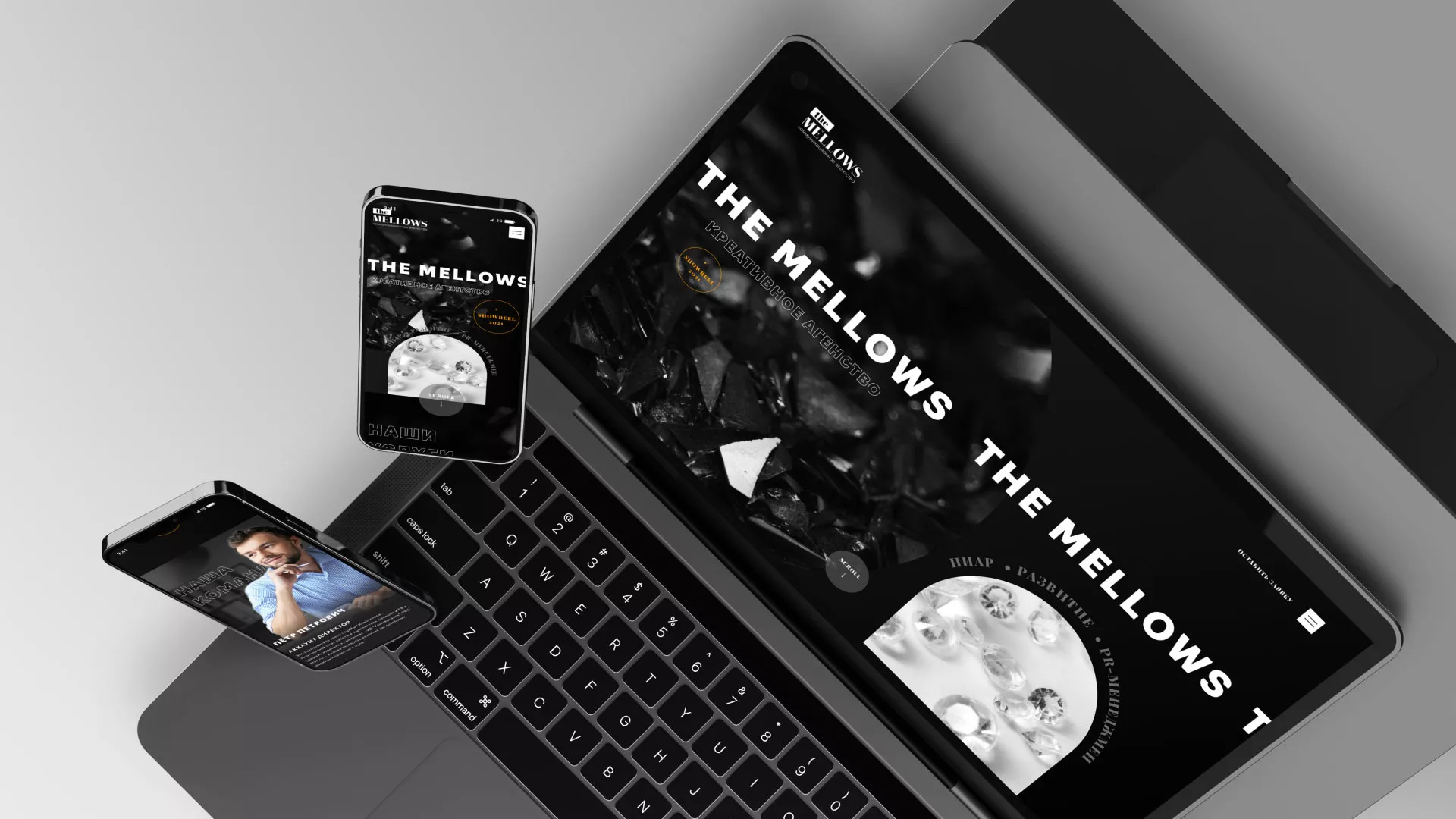 Разработка сайта креативного агентства «The Mellows» в Волчанске